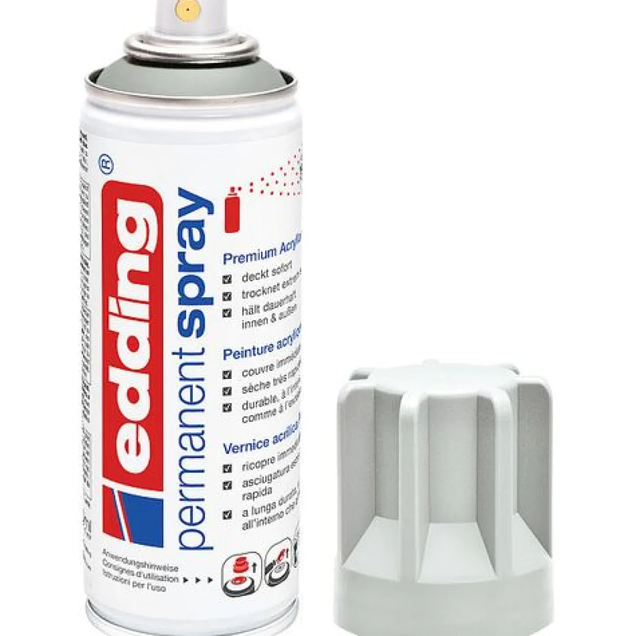 edding 5200 Acrylspray Sprühfarbe lichtgrau matt