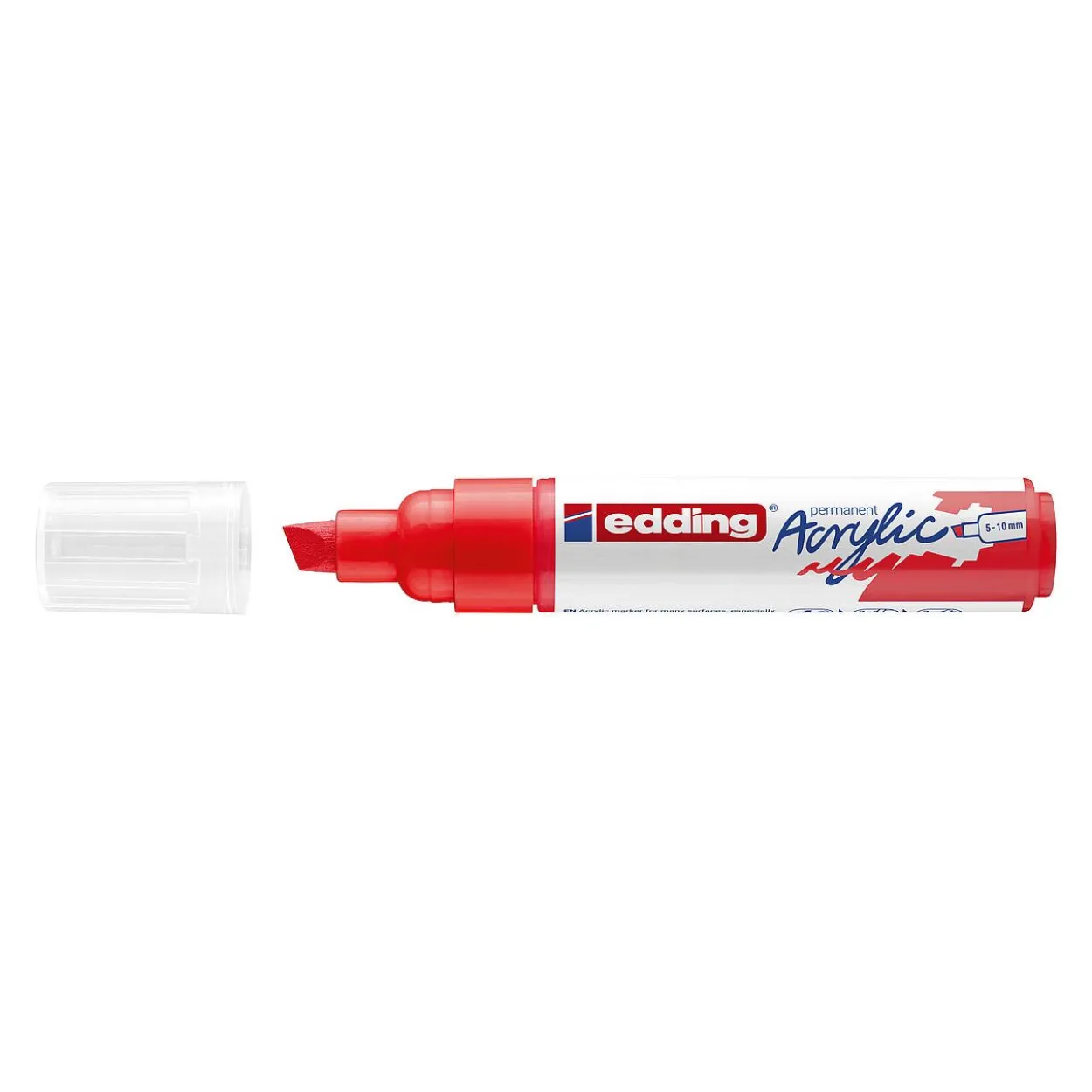 edding 5000 Acrylstift rot 5,0 -10,0 mm, 1 St.
