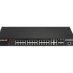 Edimax Pro GS-5424PLC V2 28 Port POE+Gigabit Switch +4 xSFP 19"