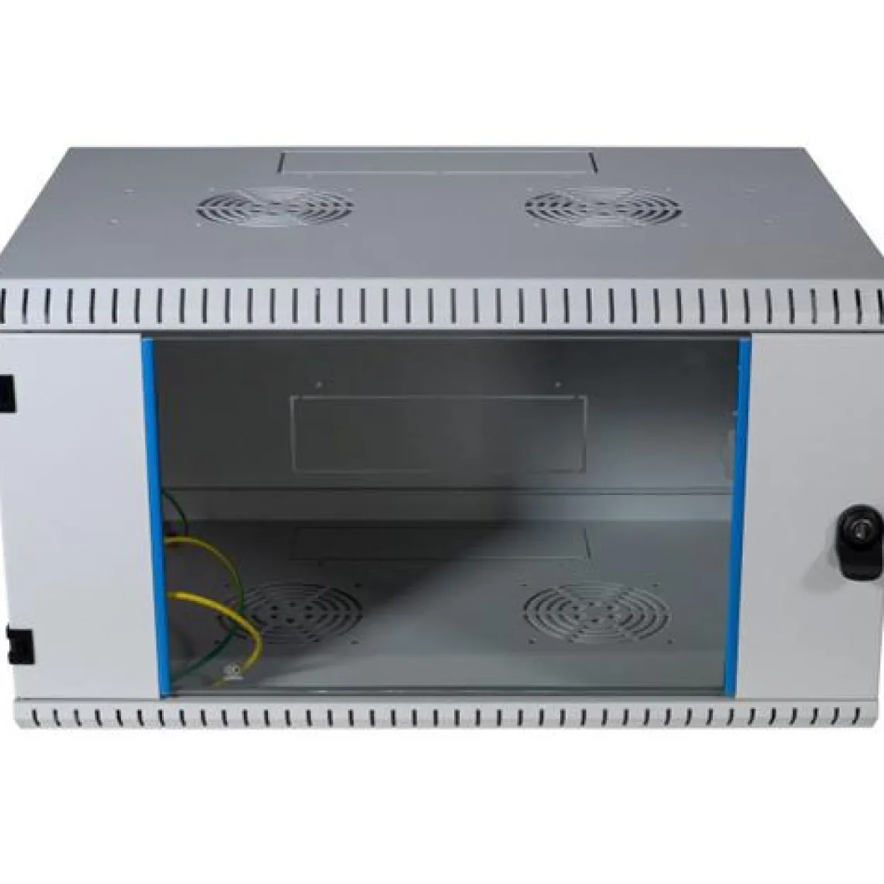 EFB Elektronik 19" / 48,26cm Wandgehäuse 15HE Tiefe 600mm 1-teilig komplett vormontiert RAL7035 Seitenwände abnehmbar abschliessbar grau