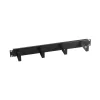 EFB 19" 1HE Kabelführungspanel, 4 Bügel, Stahl RAL9005