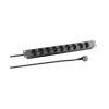 EFB 19" 1HE Steckdosenleiste 9xCEE 7/3 ohne Schalter, in Alu, sw