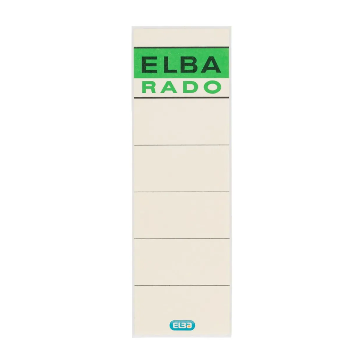 ELBA 10 Ordneretiketten beige für 8,0 cm Rückenbreite