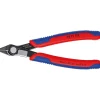 Elektronikseitenschneider Super Knips DIN ISO9654 L125mm spitz m.Klemme Knipex