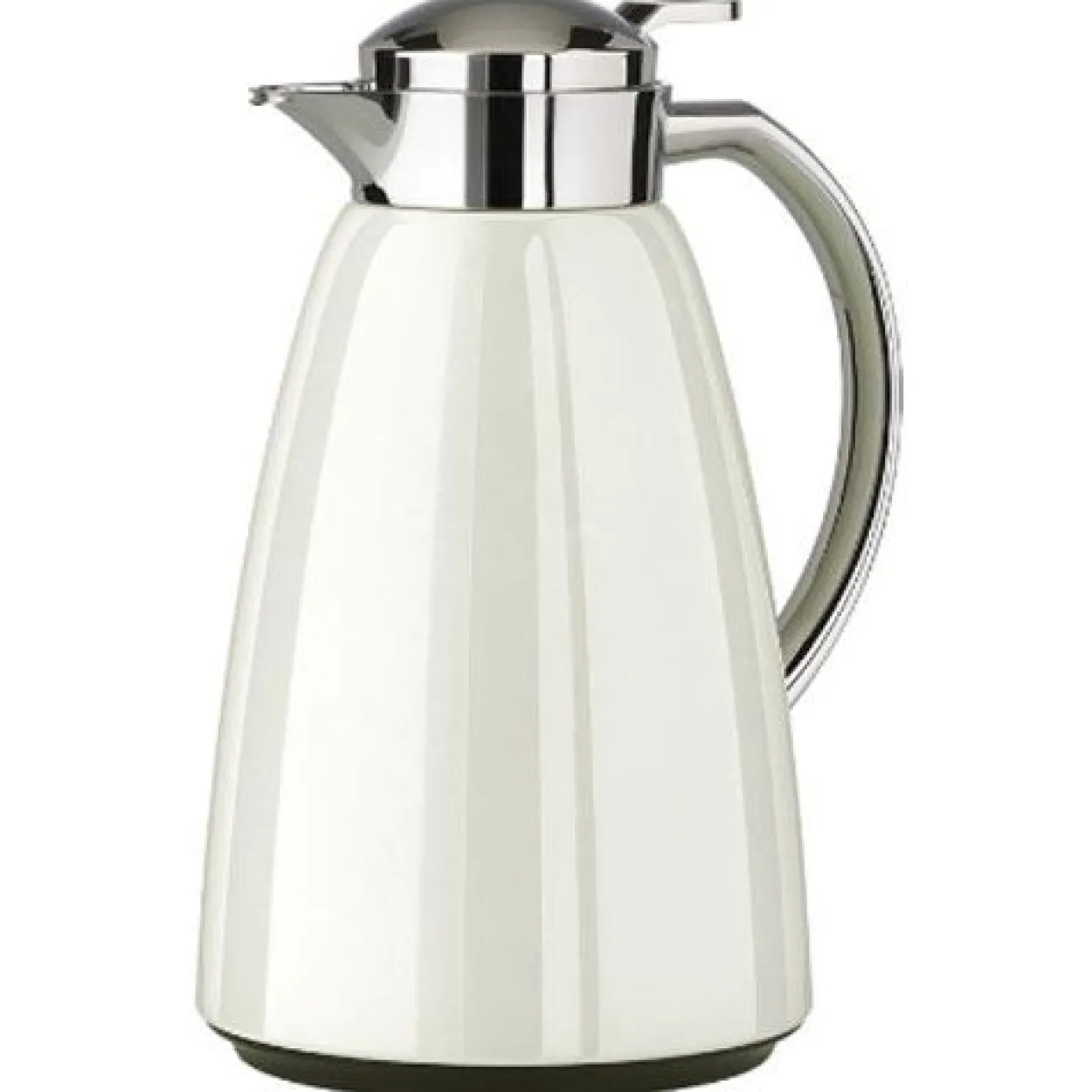 Emsa Campo Isolierkanne, 1 Liter (weiß/edelstahl, QUICK TIP Verschluss)