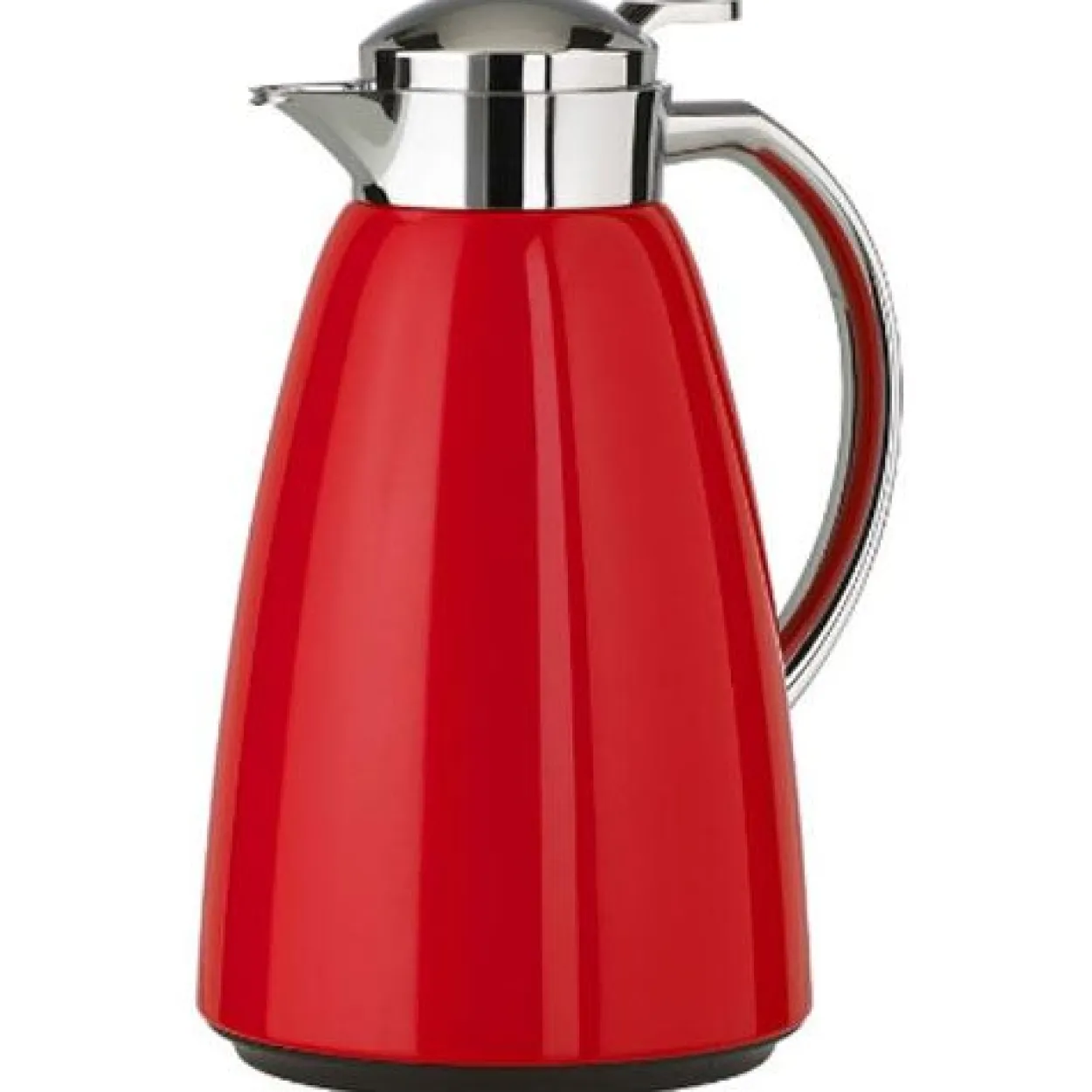 Emsa Campo Isolierkanne, 1 Liter (rot/edelstahl, QUICK TIP Verschluss)