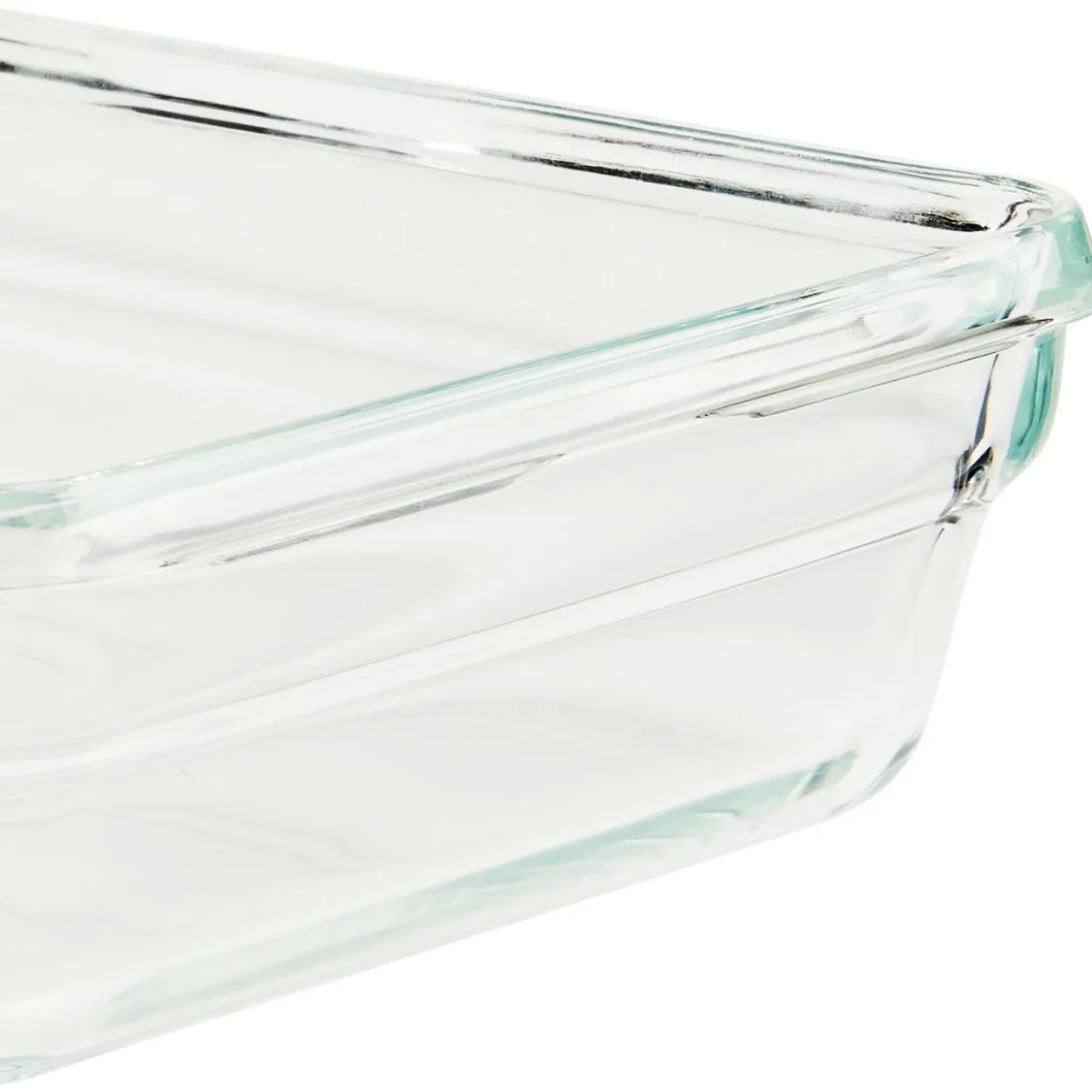Emsa CLIP & CLOSE Glas-Frischhaltedose 0,85 Liter (transparent/rot, rechteckig)