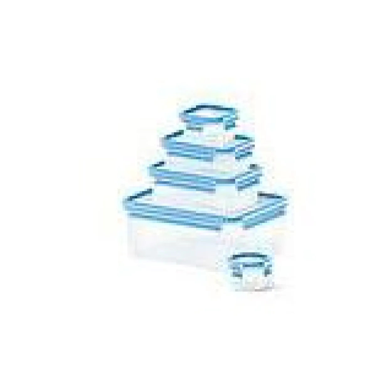 emsa Frischhaltedose CLIP & CLOSE, 5er Set, 0,15 - 3,70 L