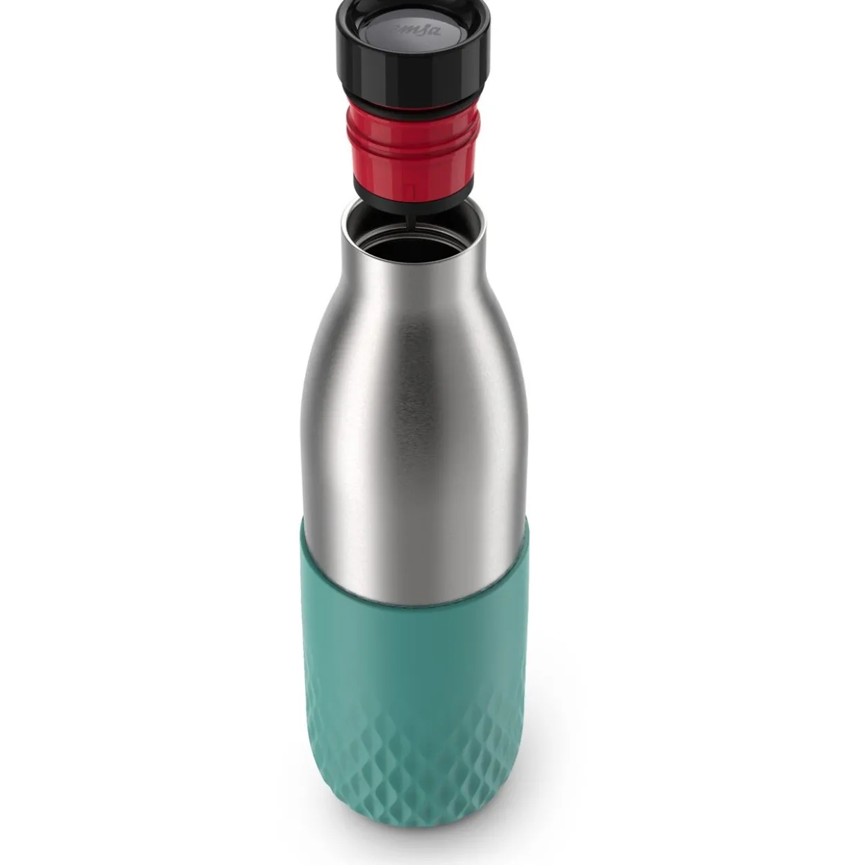 emsa Isolier-Trinkflasche Bludrop Sleeve grün 0,7 l