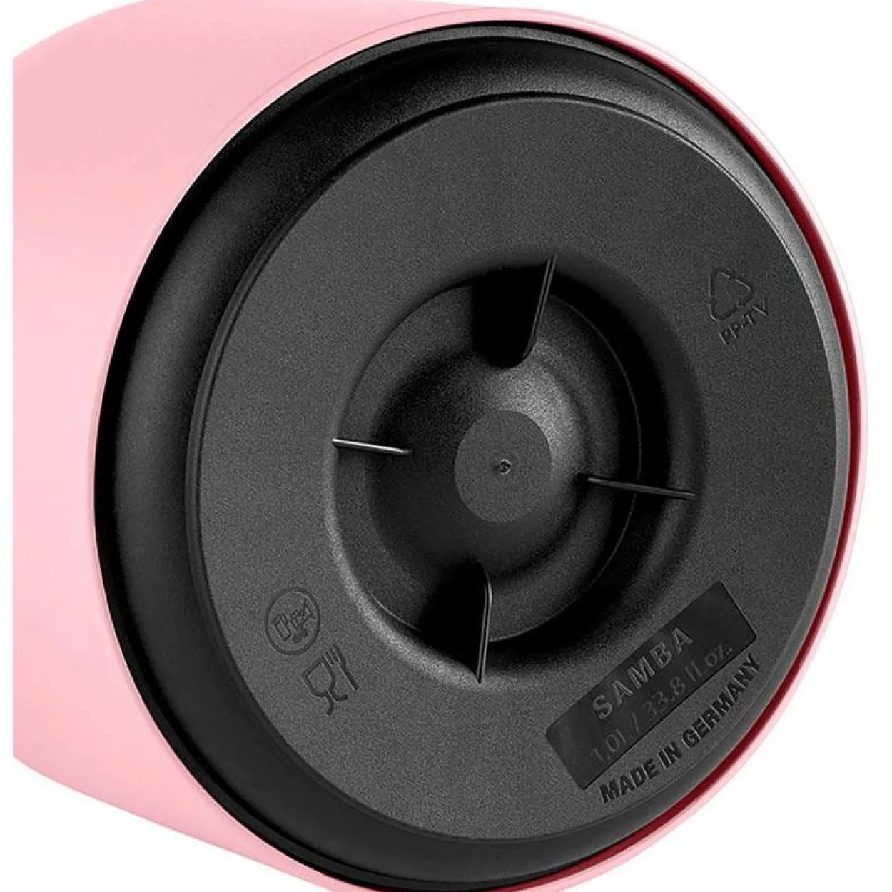Emsa SAMBA Isolierkanne, 1 Liter (rosa, QUICK PRESS Verschluss)