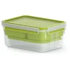 emsa XL Lunchbox CLIP & GO, 2,3 Liter, transparent/grün