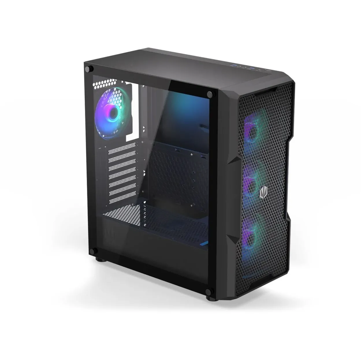 Endorfy Regnum 400 ARGB mit Sichtfenster Midi Tower ohne Netzteil schwarz