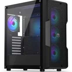 Endorfy Regnum 400 ARGB mit Sichtfenster Midi Tower ohne Netzteil schwarz