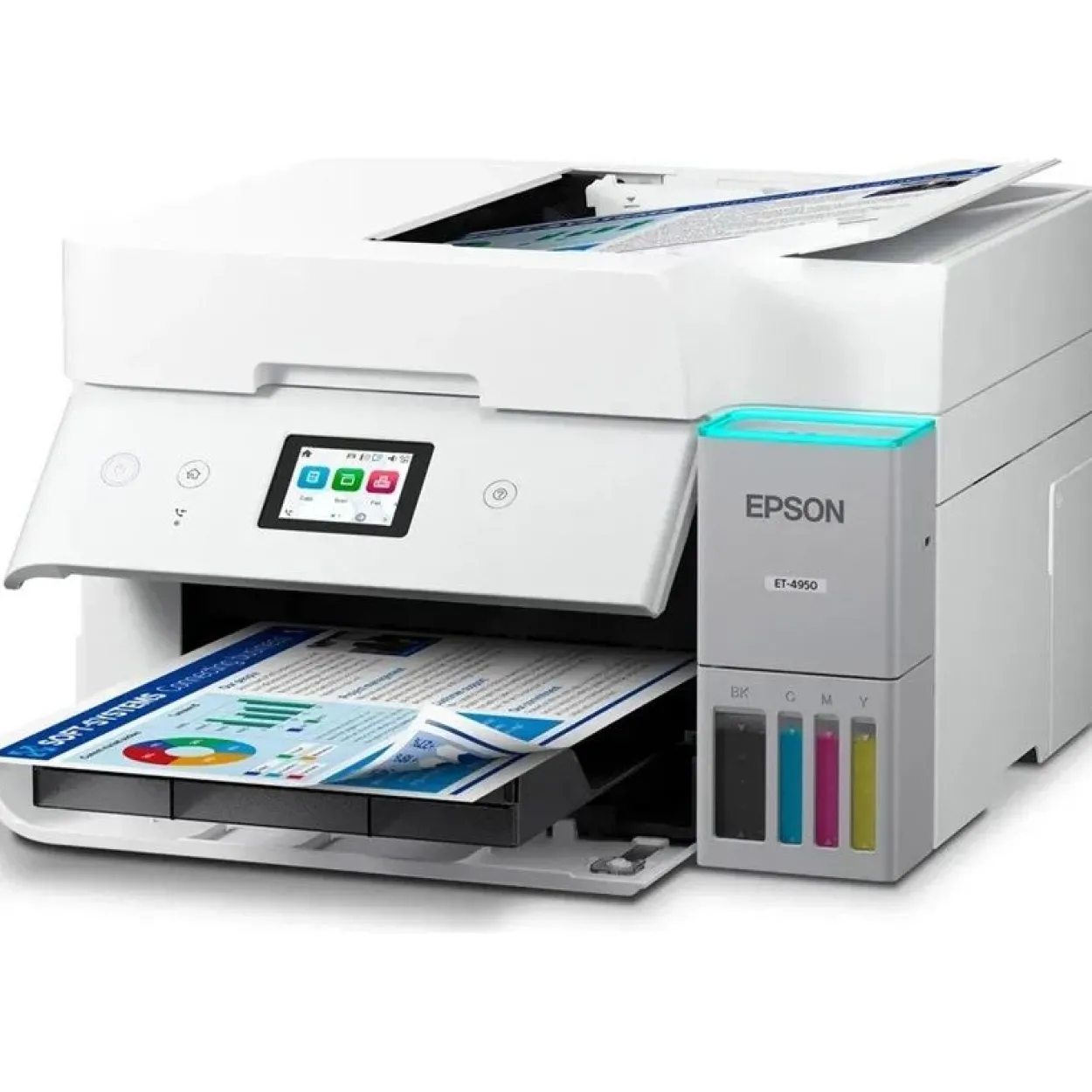 EPSON EcoTank ET-4956 4 in 1 Tintenstrahl-Multifunktionsdrucker weiß
