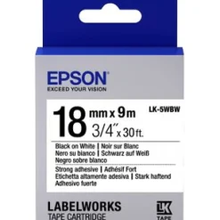 Epson LK5WBW Tape String