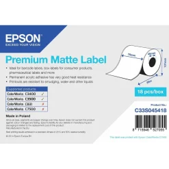Epson 1ROLL PREMIUM MATTE LABEL CONT