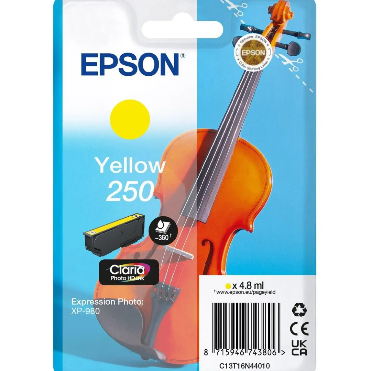 EPSON 250 (Violine) gelb Druckerpatrone