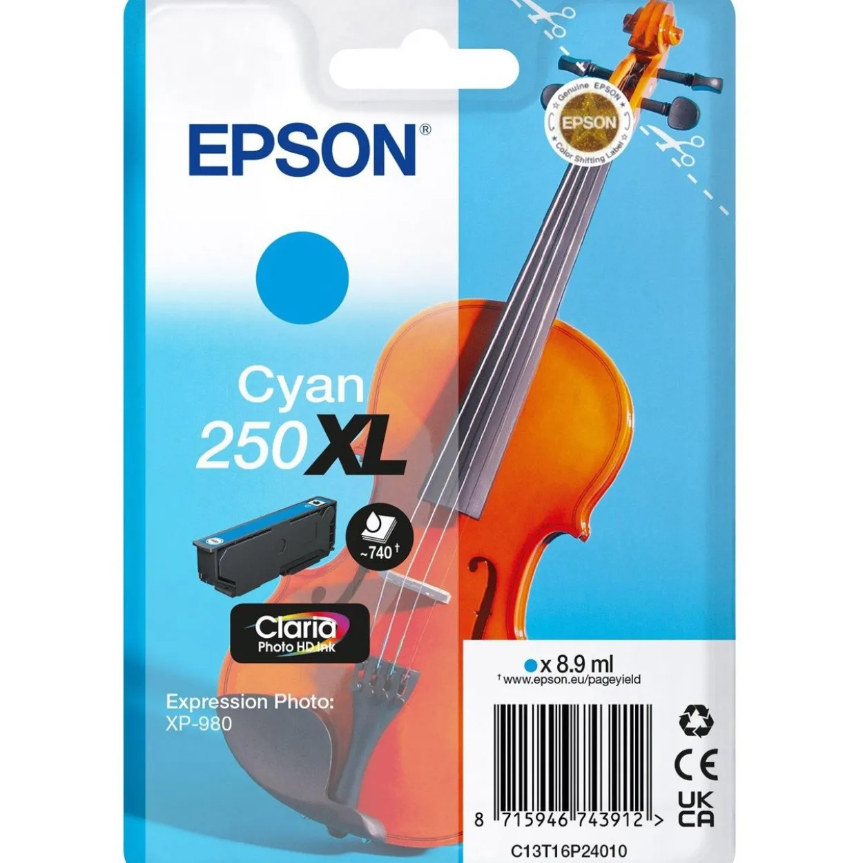 EPSON 250XL (Violine) cyan Druckerpatrone