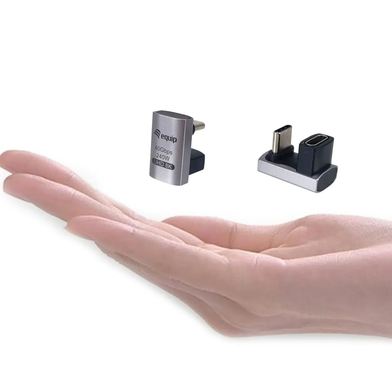 Equip Adapter USB 4.0 -> USB-C 40Gbps, 240W PD, 2er-Pack gr