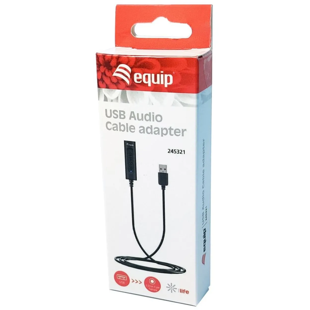 Equip Audiokabeladapter USB-A->1X Klinkenbuchse 4pin St/Bu