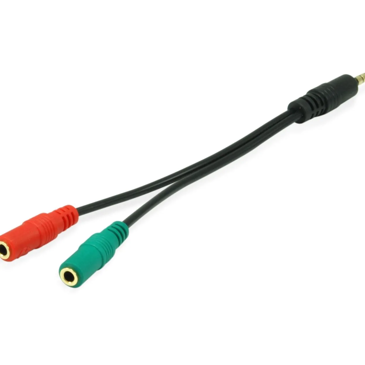Equip Audio Splitter Klinke Stecker auf 3.5mm Klinke Buchse Stereo Schwarz