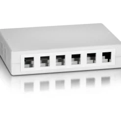 equip Aufputz Box für 12 x Keystone Jack, weiß