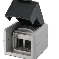 Equip Aufputzdose 2-Port Keystone ungeschirmt outdoor grau