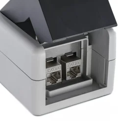 Equip Aufputzdose 2-Port Keystone ungeschirmt outdoor grau