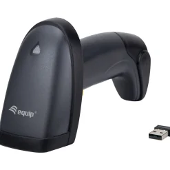 Equip Barcode Handscanner 2D Laser mit Halterung 2.4GHz sw