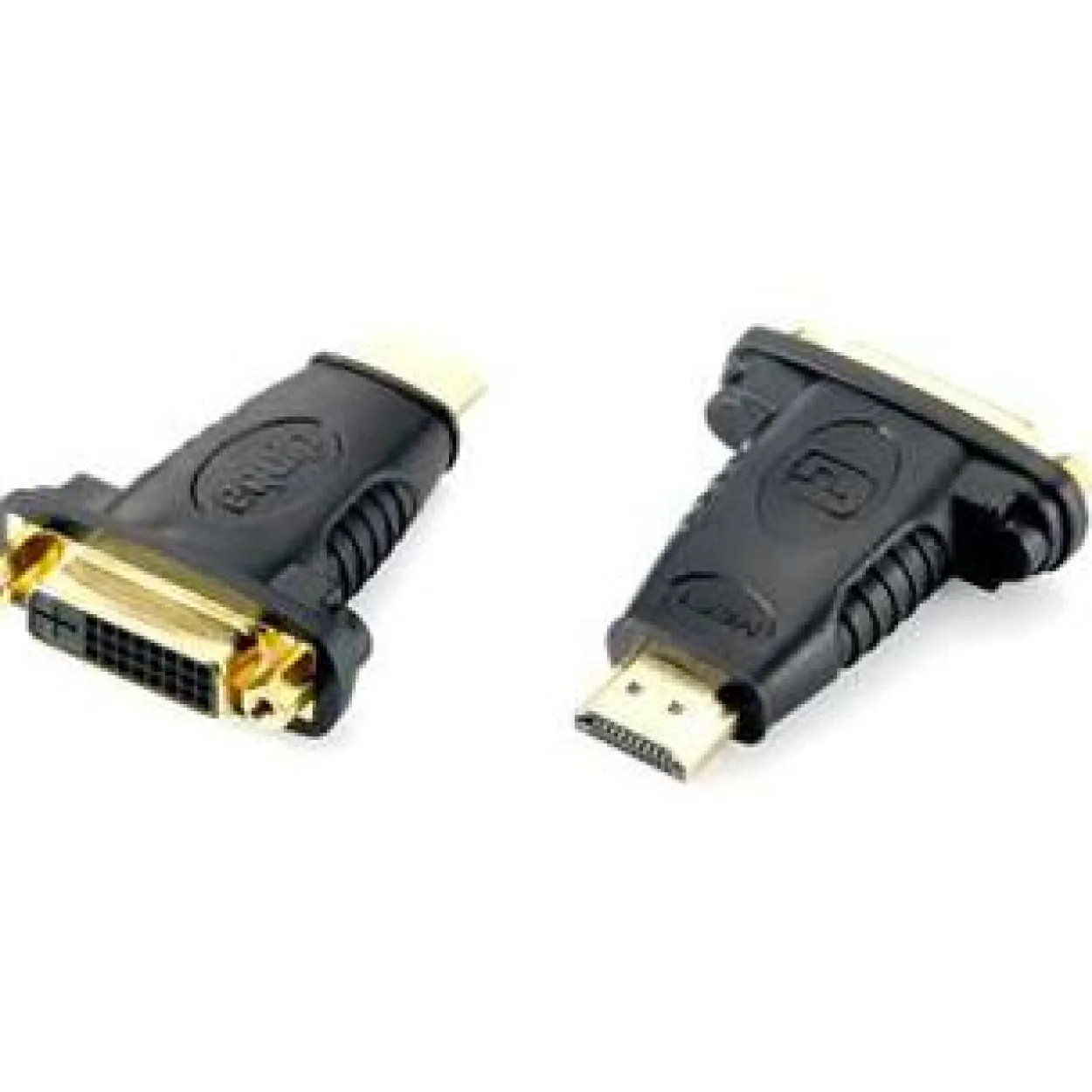 Equip HDMI Adapter HDMI-Stecker auf DVI 24+1 Buchse Schwarz vergoldet