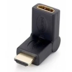 Equip HDMI Adapter HDMI-Stecker auf HDMI-Buchse Schwarz 45° faltbar / gewinkelt