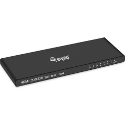 Equip HDMI Splitter 2.0 4 Port Ultra Slim 4K/60Hz schwarz