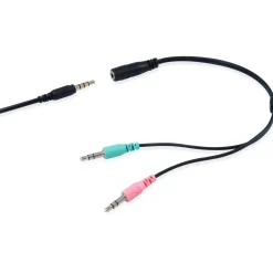 Equip Headset Klinke 245302 2m Kabel,Mikro,Fernbe. Stereo schwarz