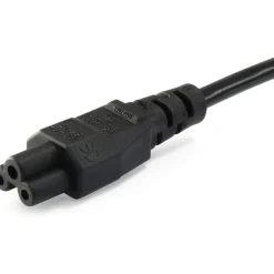 Equip IEC-Stromkabel Schutzkontakt -> C5 3m St/Bu schwarz