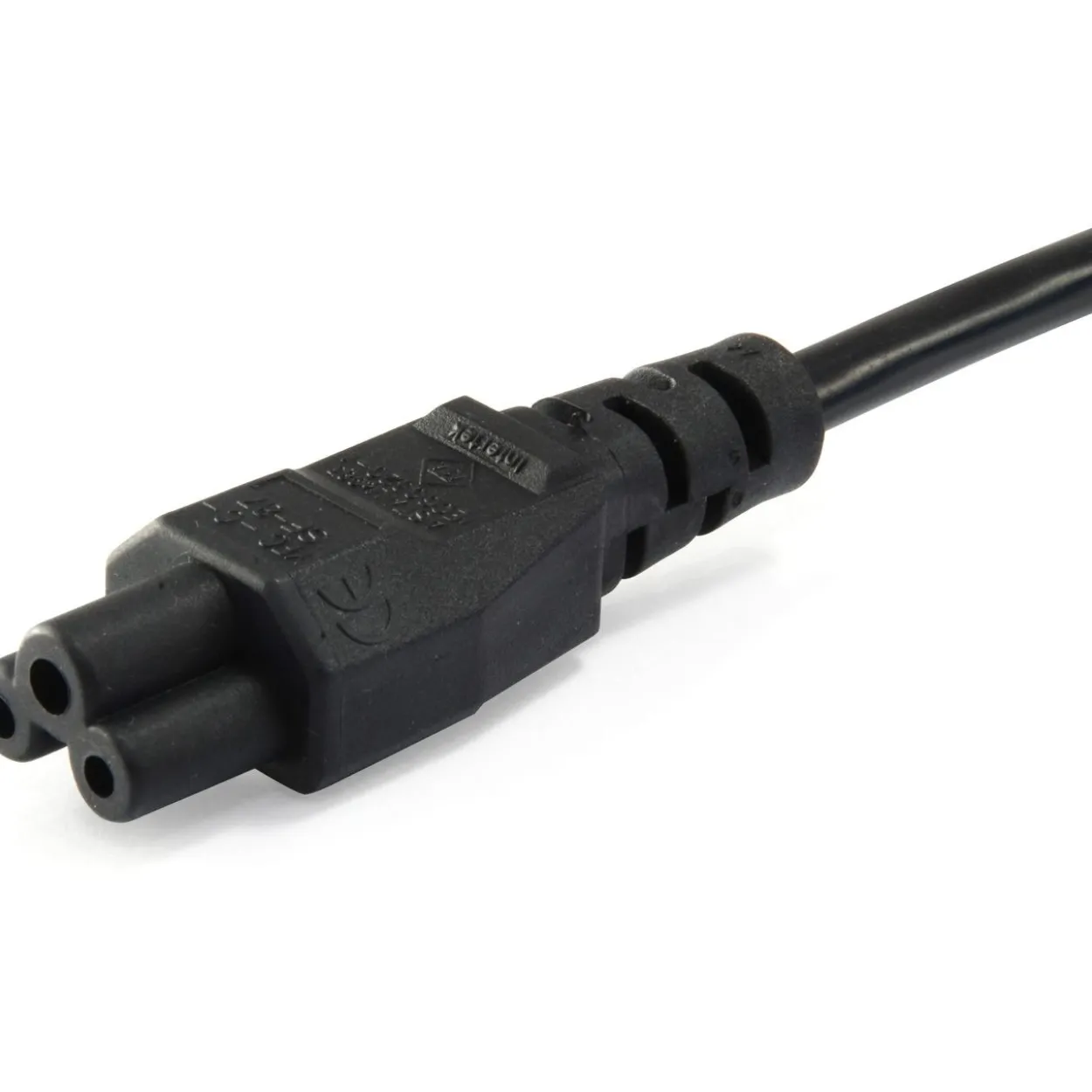 Equip IEC-Stromkabel Schutzkontakt -> C5 3m St/Bu schwarz