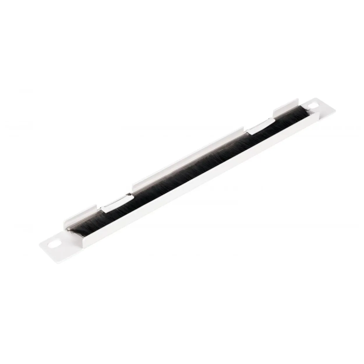 Equip 10" Kabeldurchführung mit Bürsteneinsatz, 1U grau