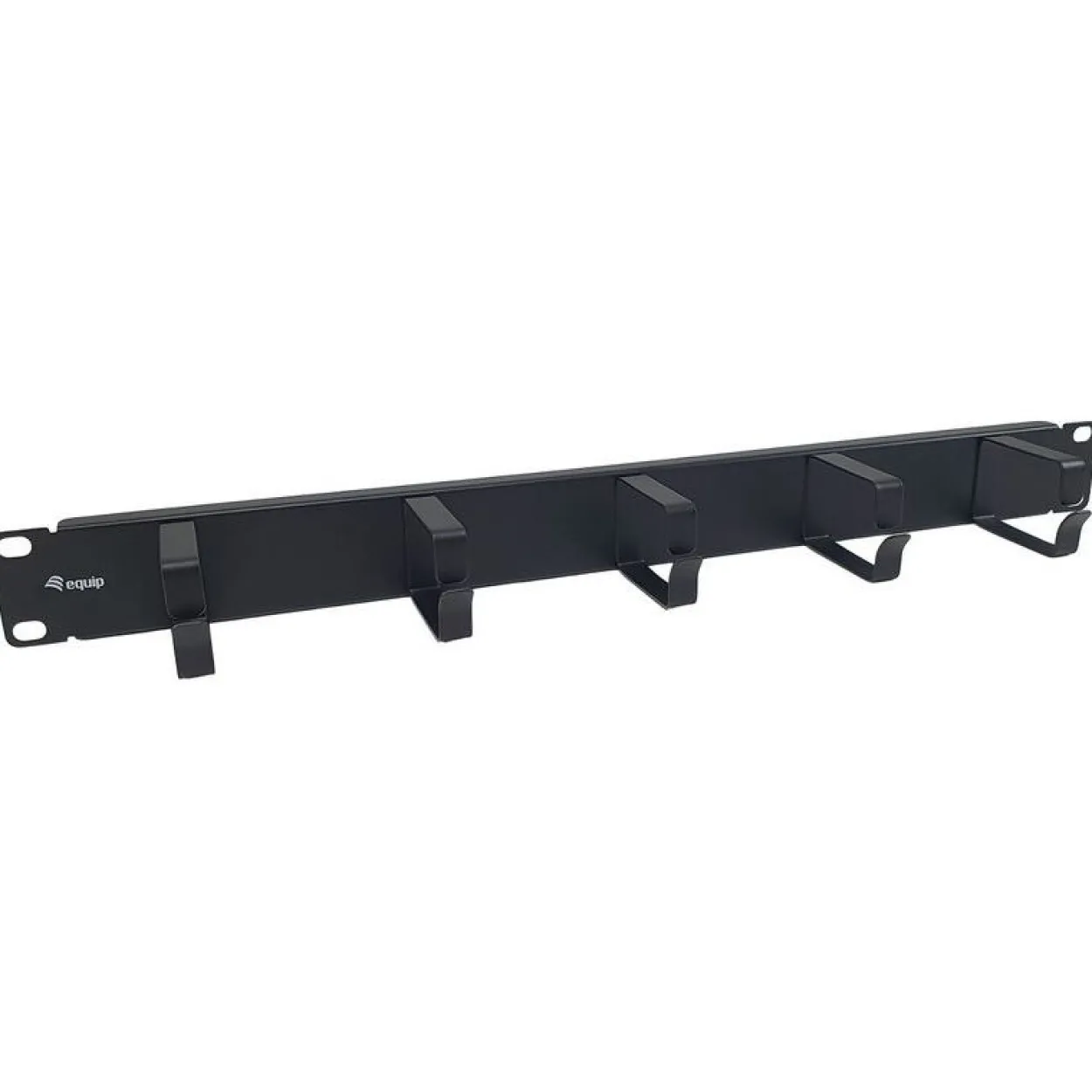 Equip 19" Kabelmanagement 5xMetallringe Plastik 1U RAL9005