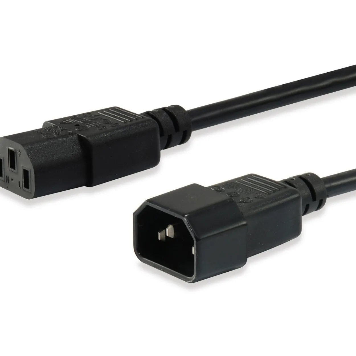 Equip Kaltgeräteverl.-Kabel IEC C14 -> IEC C13 St/Bu 3m sw