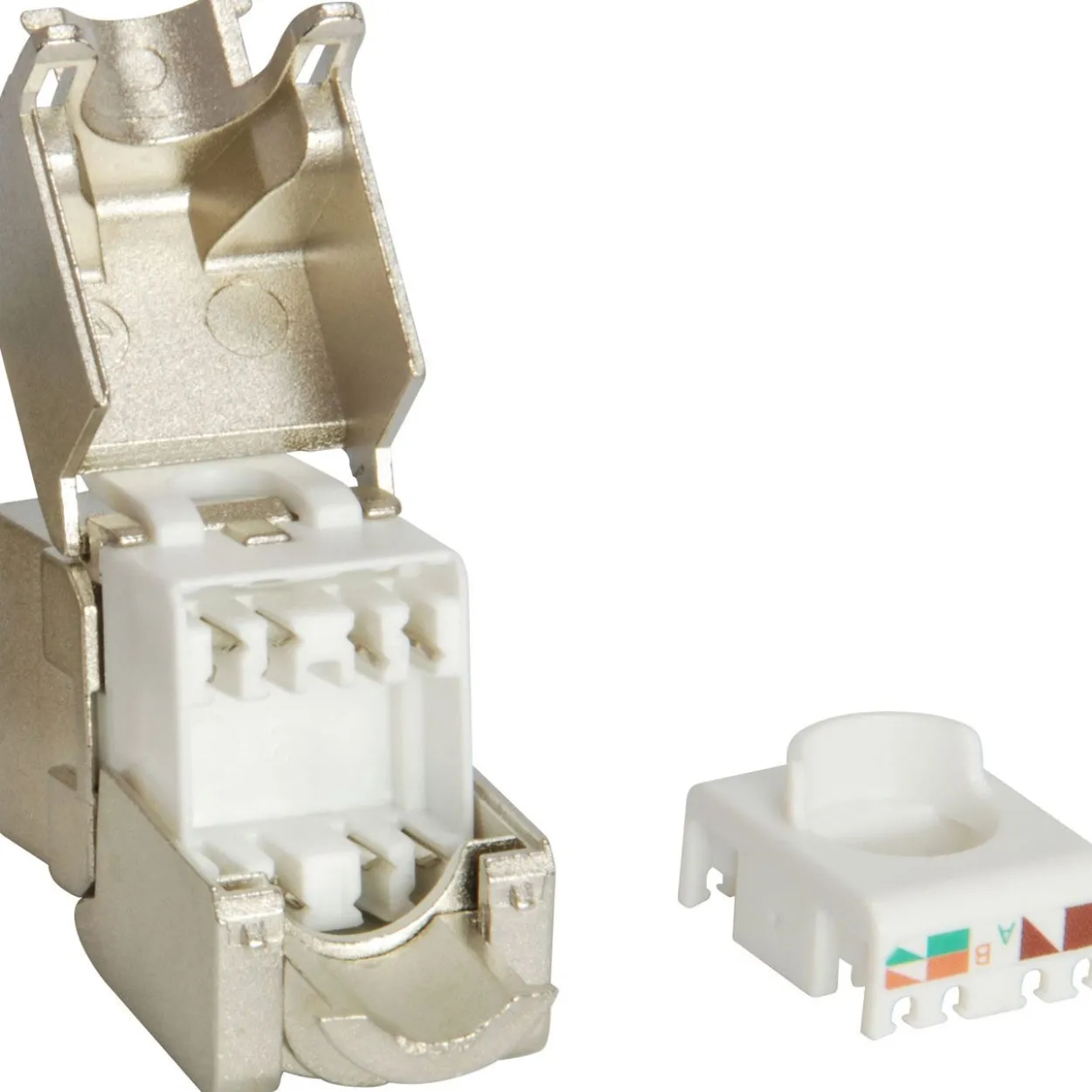Equip Keystone Jack geschirmt Cat.6A RJ45 Anschluss 8er Set