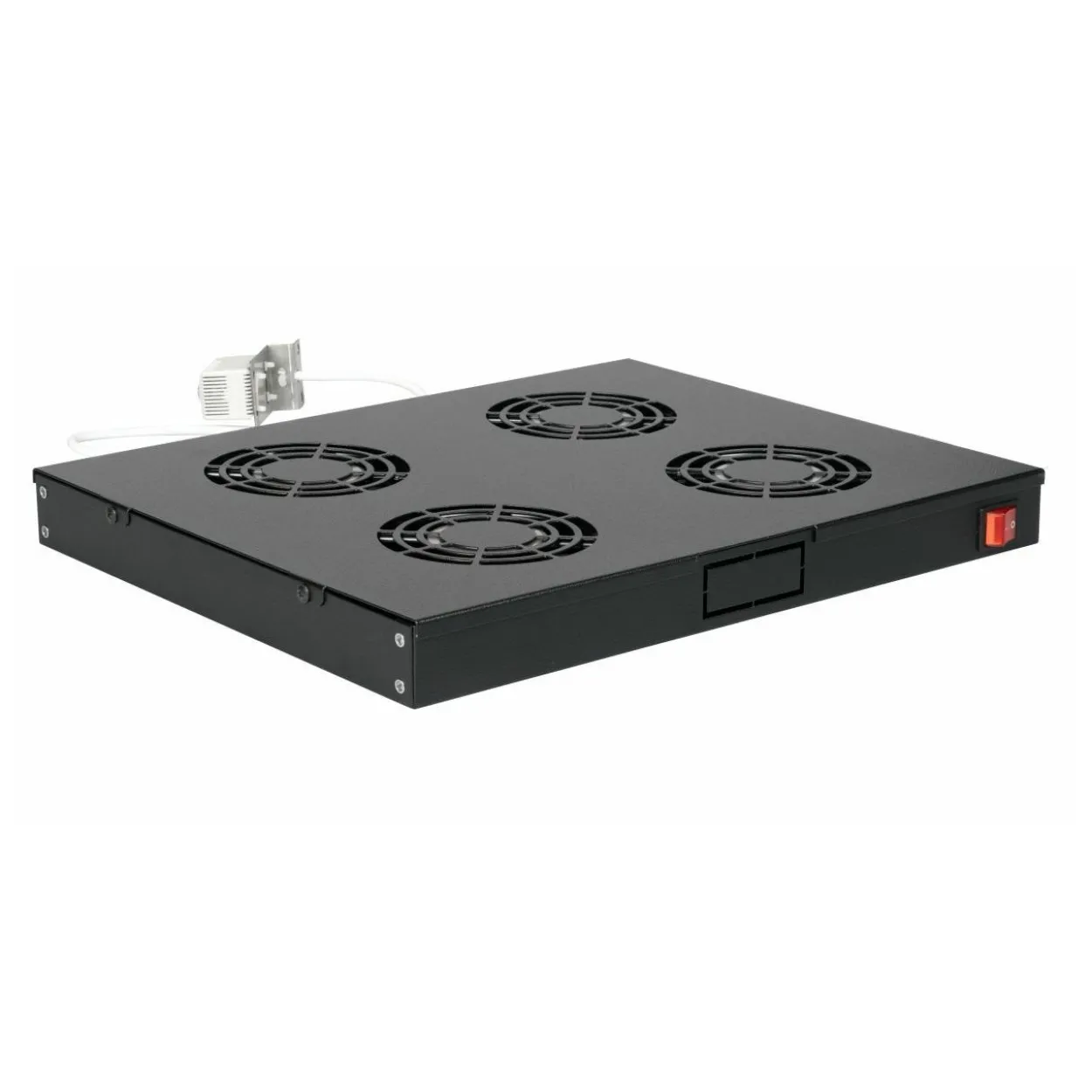 Equip Lüftermodul 19" für Serverschränke, 4xLüfter RAL9005 schwarz