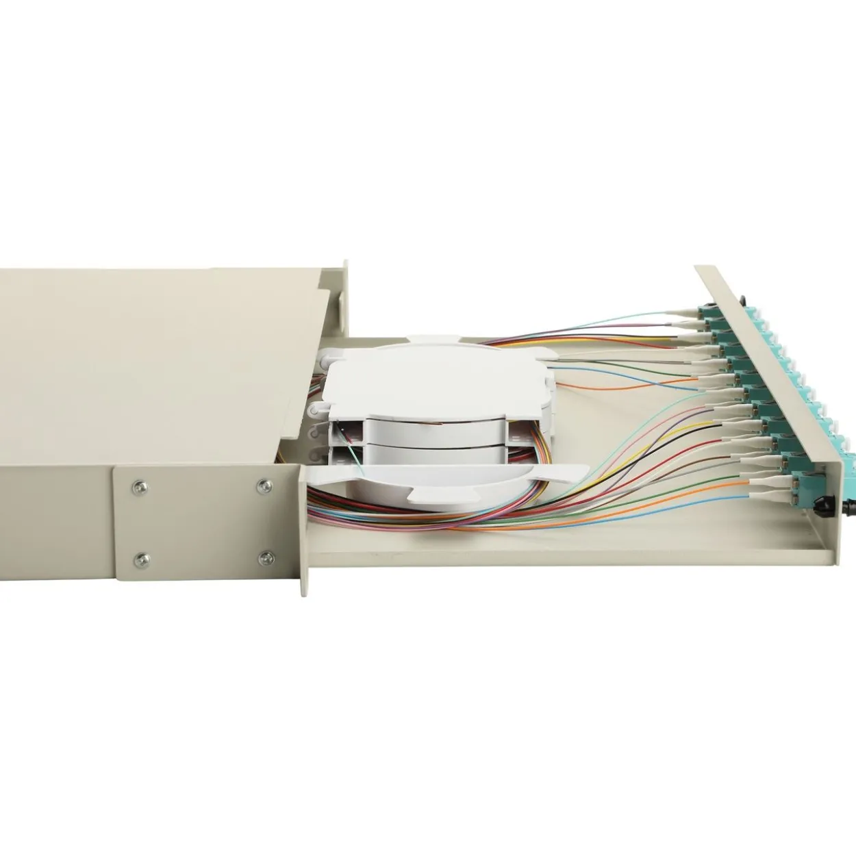 Equip LWL-Spleißkasten 12-Port LC-Duplex OM3 1U komplett gr
