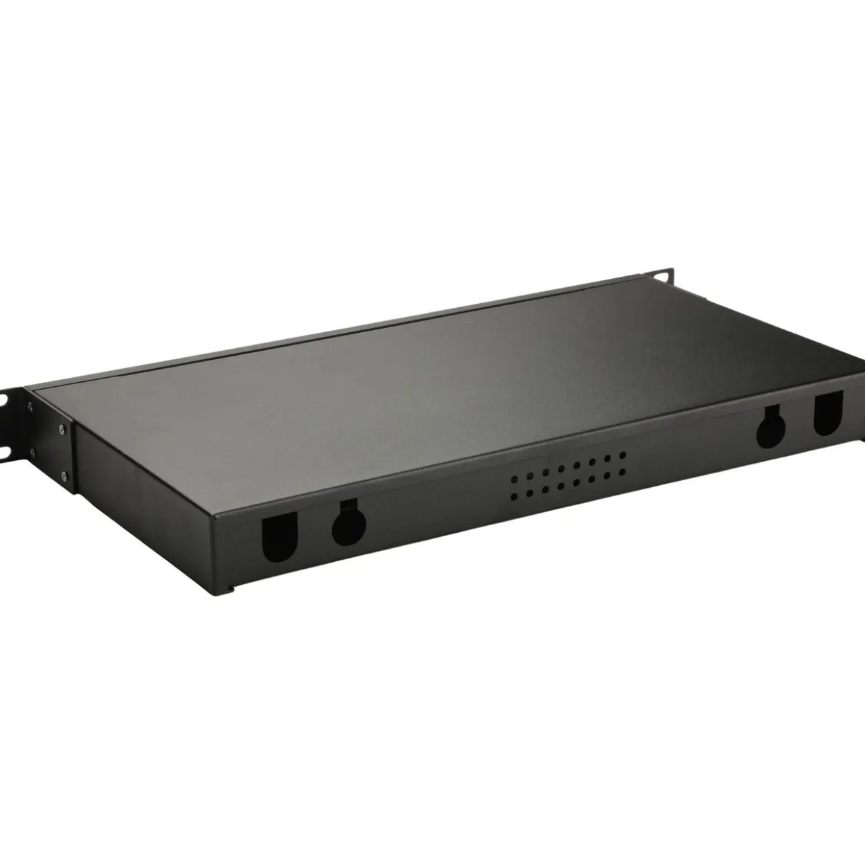 Equip LWL-Spleißkasten 12-Port LC-Duplex OM4 1U komplett sw