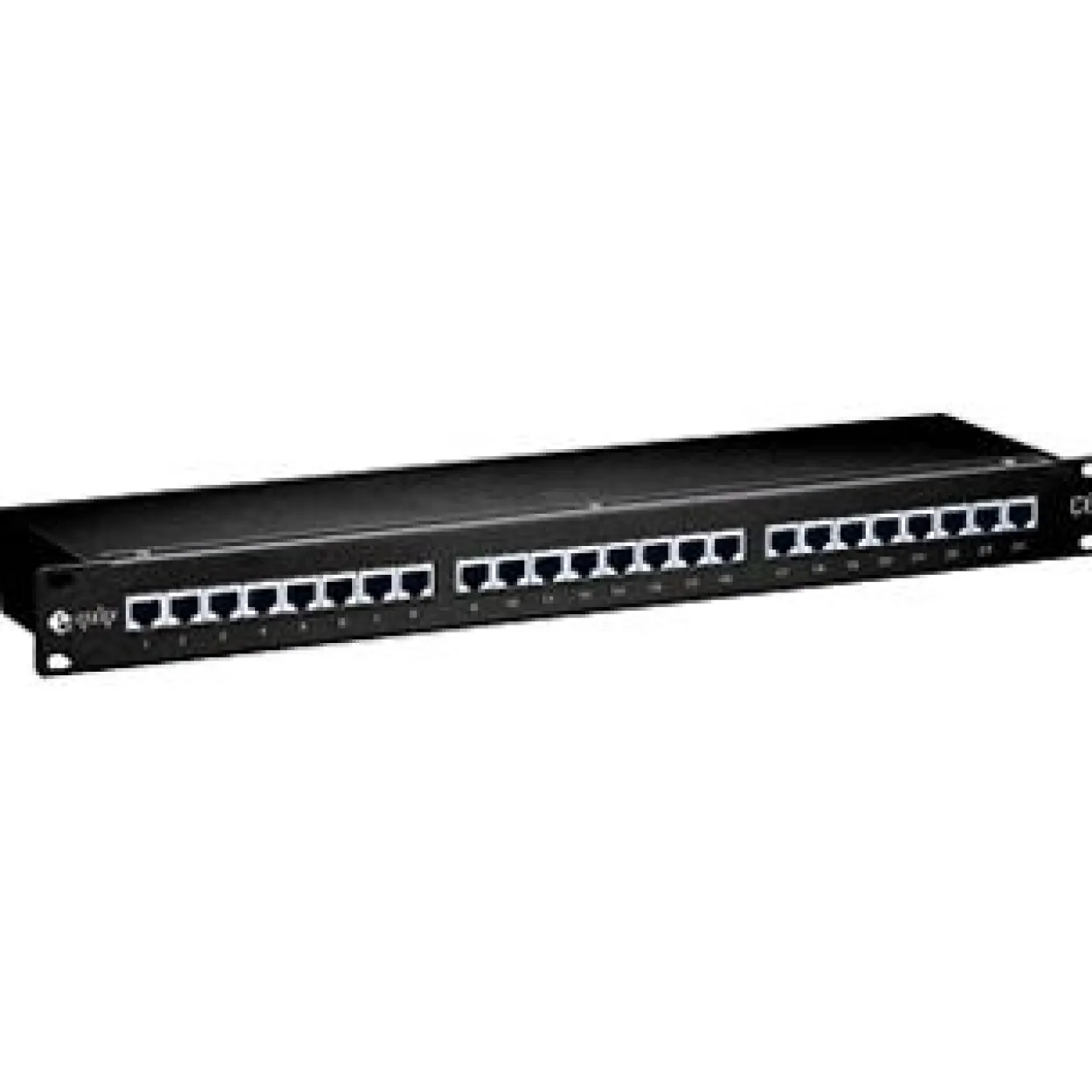 Equip Patchfeld 19" Zoll 326424 24 Port ungeschirmt Leergehäuse Schwarz