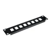 Equip Patchpanel 10" mit Keystone Montage 1U, schwarz