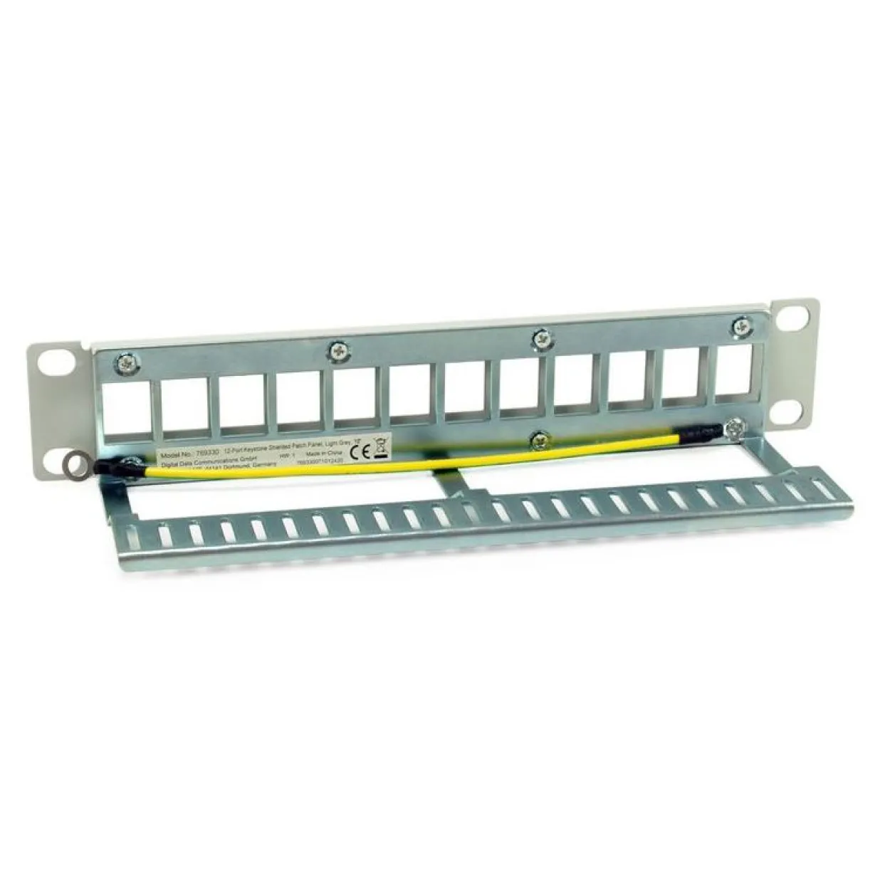 Equip Patchpanel 12x Cat6A 10" FTP 1HE Keystone Montage ws