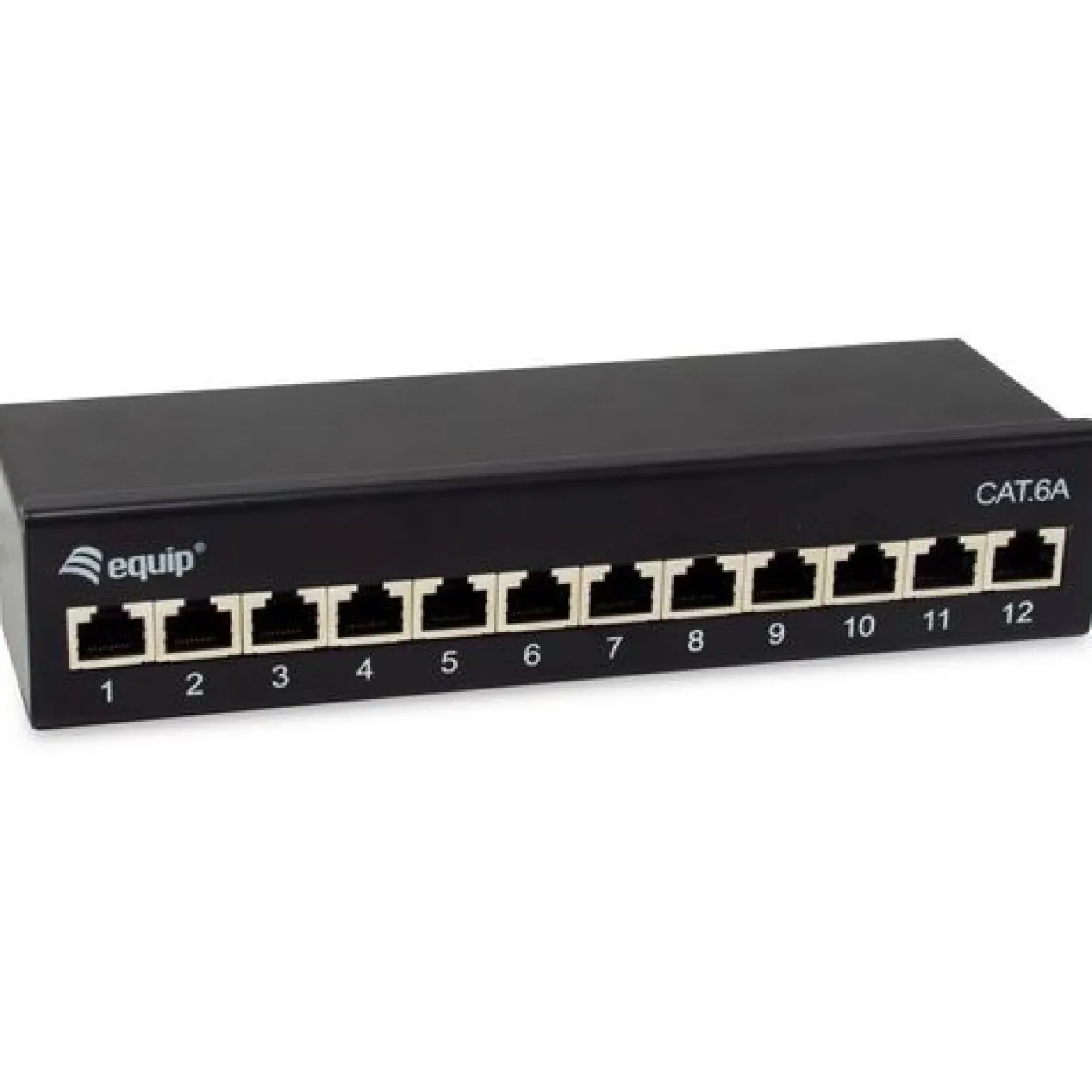 Equip Patchpanel 12x RJ45 Cat6A FTP 1HE Premium schwarz