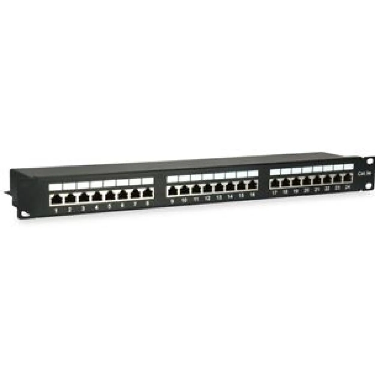 Equip Patchpanel 327425 24x RJ45 Cat5e 19" 1HE schwarz