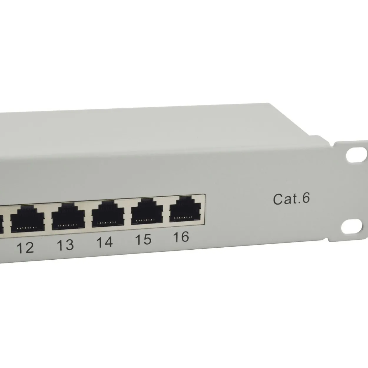 Equip Patchpanel 16x RJ45 Cat6 19" 1HE grau