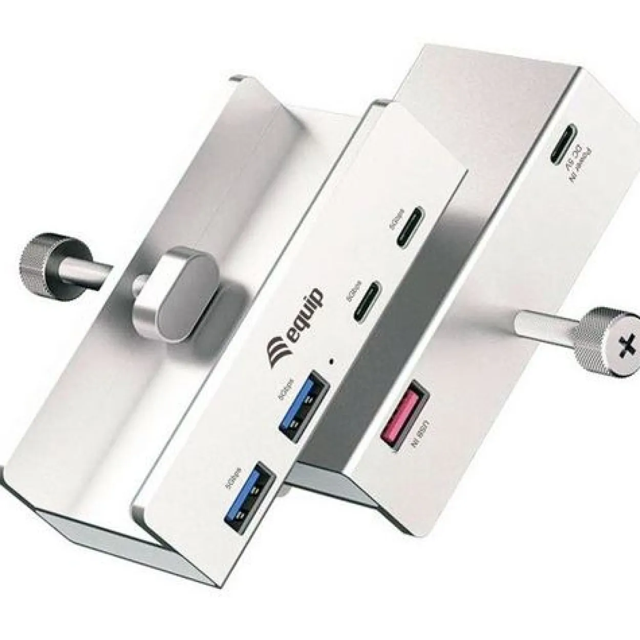 Equip 4-Port-Klemm USB-A3.2-Hub->2xUSB-C/2xUSB-A 5Gbps
