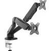 Equip Tischhalterung 17"-32" LCD VESA f. 2 Monitore Gasfeder